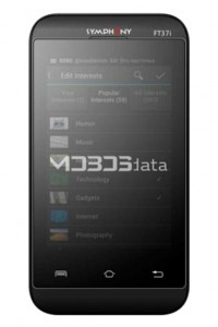 SYMPHONY FT37I specifikacije i karakteristike SYMPHONY FT37I specifikacije